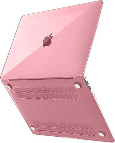 Avizar Hoes Geschikt voor MacBook Air 13 2018 Integrale stijve beschermer, Roze