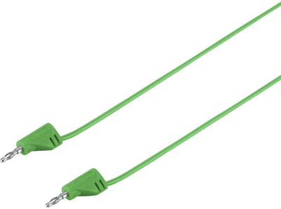 VOLTCRAFT MSB-200 Meetsnoer Banaanstekker 2 mm Banaanstekker 2 mm 0.90 m Groen 1 stuk(s)