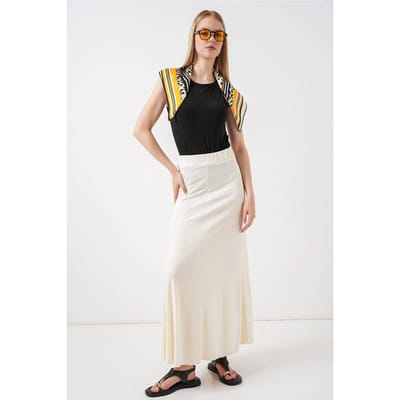Hoge Taille A-Lijn Maxi Rok