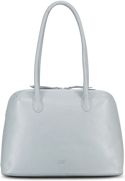 Jost Vika Schoudertas Leder 38 cm - Dames - misty blue