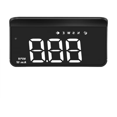 Auto HUD 3,5 inch Head-up Display Windshield Projecter Digitale Voertuig Snelheidsmeter GPS Model White backlight zwart