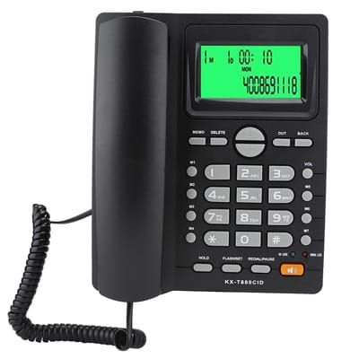 Solidchoice- Vaste Telefoon Draadloos - Vaste Telefoon met Snoer - Handsfree-Functie - Nummerherhaling - Grote Knoppen - Schakelaar voor Pauzeren