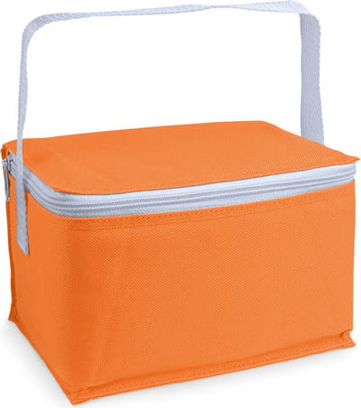 Kleine koeltas voor lunch oranje 20 x 14 x 12 cm 3.5 liter - Koeltassen