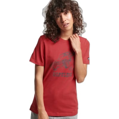 Superdry Vintage Crossing Lines Bh T-shirt Rood L Vrouw