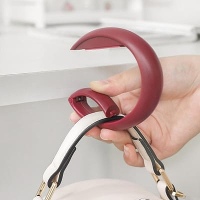 Vouwbare Klemhaken voor Bureau, 2-Pack Haak voor Wanddecoratie, Opbergoplossing voor Tassen en Kleding in Huis en Openbare Ruimtes