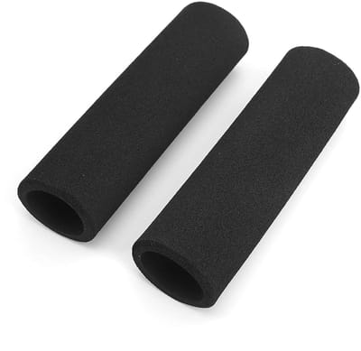 Motorfiets Handvat Covers - Antislip Grips - Comfortabel Rijden - Schokabsorberend Schuim - 2 Stuks - Zwart