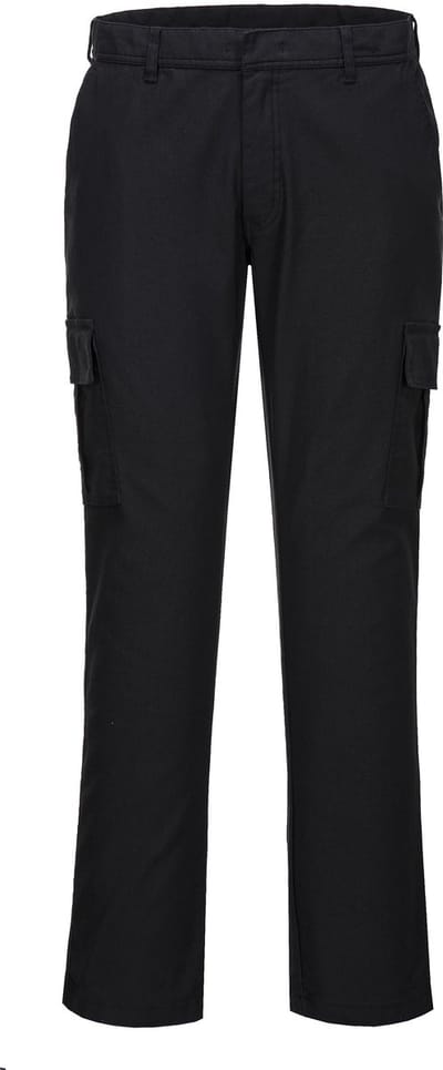 Portwest Stretch Slim Fit Combat Broek S231 - Zwart - 34
