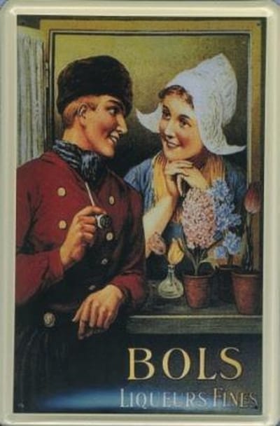 Bols reclame Liqueurs Fines reclamebord 10x15 cm