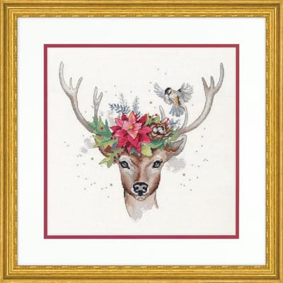 Borduurpakket WOODLAND DEER - DIMENSIONS