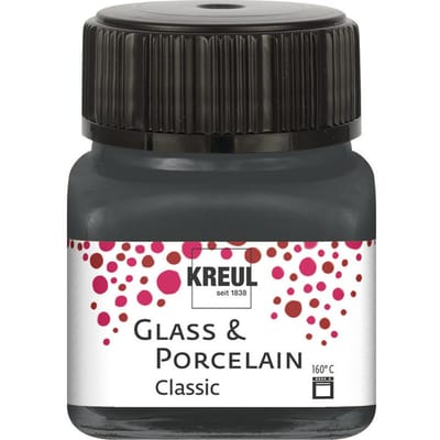 Glasverf - Porseleinverf - Grijs - Classic - Glazuur look - Kreul - 20 ml
