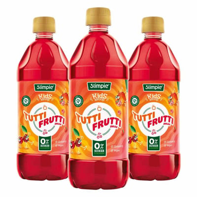 Slimpie Siroop Kids Tutti Frutti - 3 x 580 ml - Voordeelverpakking
