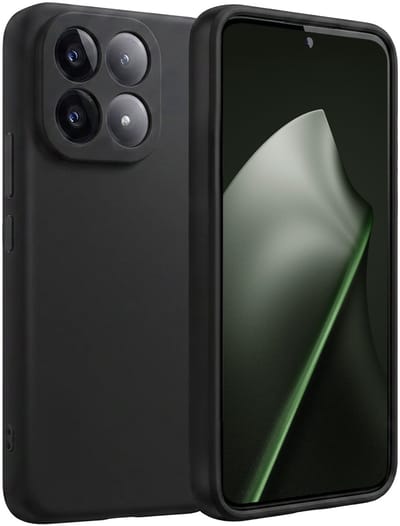 Hoesje Geschikt voor Xiaomi 15T - Sterk & Shockproof - Hoes Cover - Siliconen Case - Zwart