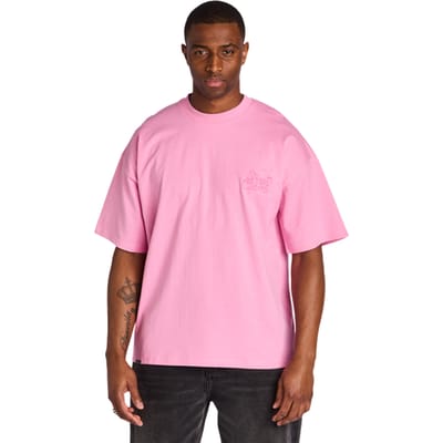 Street Cartel 5star T-shirts Heren - Roze - Maat XS - Katoen Jersey