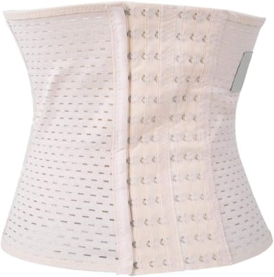Dames Taille Trainer Body Shaper voor Postpartum Slankmaken, Bustier Corset voor Sport en Gewichtsverlies, Maat L, Wit