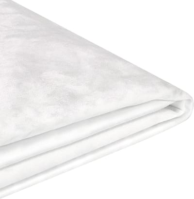 FITOU - Bekleding bed - Wit - 160 x 200 cm - Fluweel