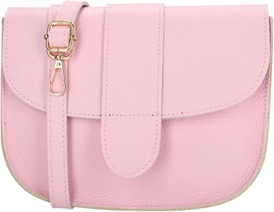Charm London Anna Crossbody Schoudertas - Leren Dames Tas - Leren Dames Tas - Roze