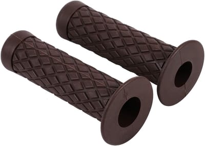 Motorfiets Handgrepen - Grip Set - Comfortabel Rijden - Zacht Rubber - 22 mm Stuur - Vintage Bruin