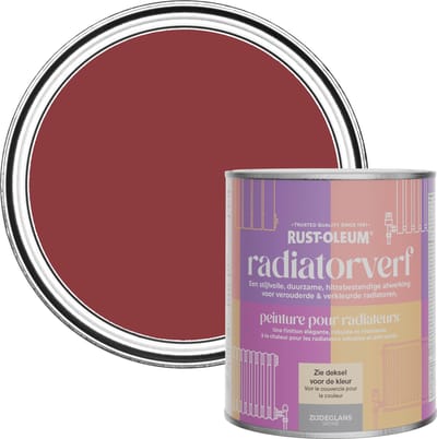 Rust-Oleum Rood Radiatorverf Zijdeglans - Imperium Rood 750ml