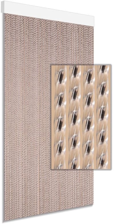 DEGOR - vliegengordijn - deurgordijn - Milan - zwart - 90x210cm