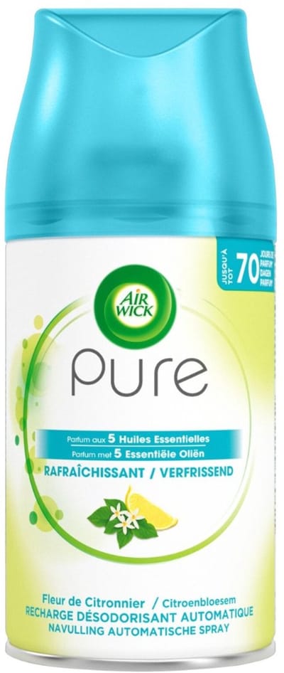 Air Wick Freshmatic - Luchtverfrisser Navulling - Pure Essentiële Oliën Verfrissend - 250ml