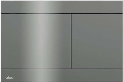 Alcadrain Flat - Vlakke bediening, glanzend gun metal FUN-GM-P