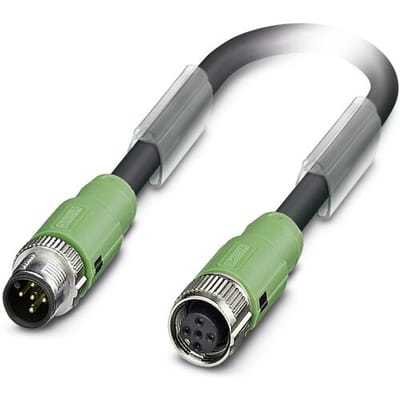 Phoenix Contact 1518481 Sensor/actuator connector, geassembleerd M12 Aantal polen (sensoren): 5 Stekker, recht, Bus, recht 13.00 m 1 stuk(s)