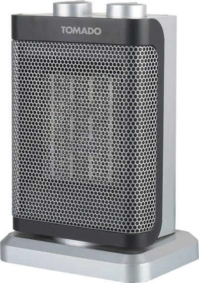 Tomado THC1502B - Keramische kachel - 24m² - 1500 watt - Oscillerend - Zwart/grijs