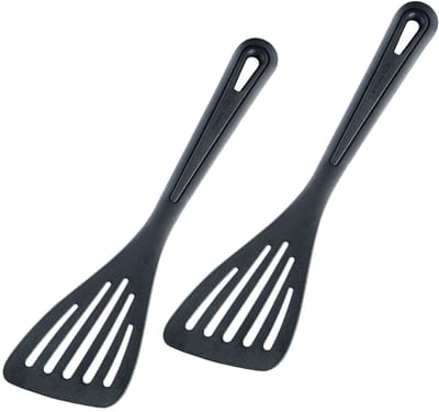 Westmark 2 spatels, lengte: 30 cm, zeer hittebestendig tot 270 °C, PPA, Gentle Plus, zwart, 283522E5