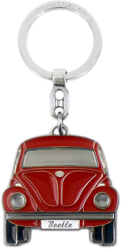 BRISA VW Collection - Volkswagen geëmailleerde metalen sleutelhangerring sleutelaccessoire sleutelhouder in Kever-design