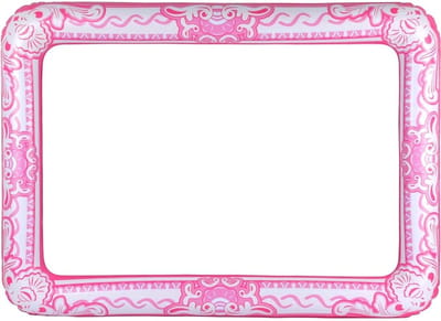 Henbrandt - Roze Opblaasbaar Foto Frame - Fotolijst - Bruiloft Fotoprops - Selfie Frame - Opblaasfiguur - Feestartikelen - 60cm x 80cm - Kleur: Roze
