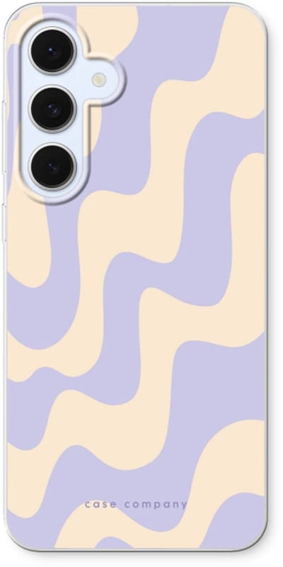 Case Company® - Hoesje geschikt voor Samsung Galaxy S24 FE hoesje - Flow - Soft Cover Telefoonhoesje - Bescherming aan alle Kanten en Schermrand