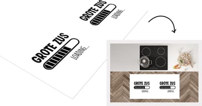 Keukenloper - Loper keuken - Grote zus - Quotes - Spreuken - Broertje zusje - Zus - 120x60 cm - Keukenloper vinyl