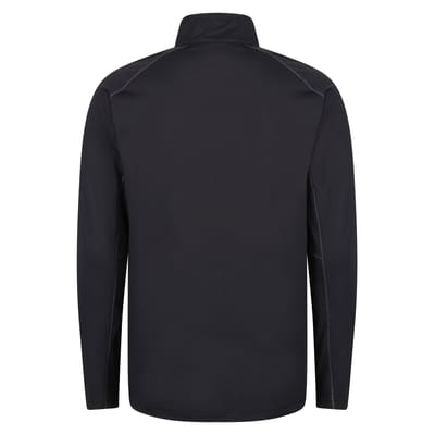 Regatta Heren Core Stretch Half Zip Midlayer (Zwart)
