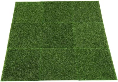 Kunstgras Tapijt Set van 10 Stukken voor Tuin en Micro Landschap Decoratie in Huis