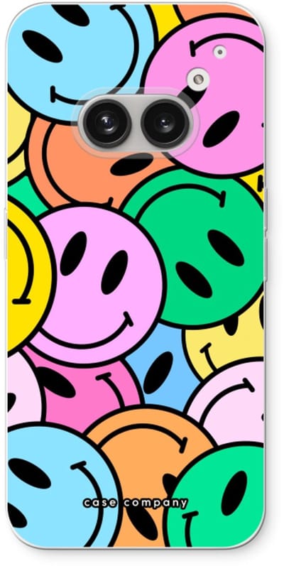 Case Company® - Hoesje geschikt voor Nothing Phone (2a) hoesje - Smiley N°1 - Soft Cover Telefoonhoesje - Bescherming aan alle Kanten en Schermrand