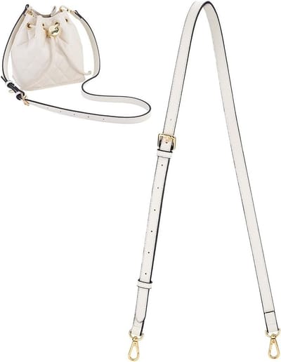 Verstelbare Leren Crossbody Riem voor Portemonnee, 106~133cm, Ideaal voor DIY Handtassen en Haakprojecten met Gouden Gespen