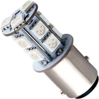 (BAU15S) 1156 - 5050 - 13 SMD - Oranje - 12V