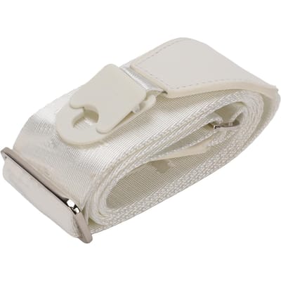 Gitaarband 50 mm Breed Nylon Snelontgrendelingsband Metalen Gespen Past op Akoestische Elektrische Bas Heavy Duty Ondersteuning 50 kg Belasting wit