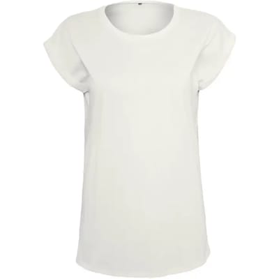 Build Your Brand - Extended Shoulder Dames T-shirt - Ready For Dye maat XS