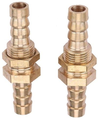 Dailygoods - Slangpilaar Schot Schot Pijp Koppeling - 8mm Connectie - Messing Afwerking - Praktische Adapter - Ideaal voor Pijpverbindingen - Gemakkel...