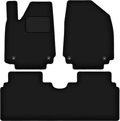 Wielganizator WLG-CARLUX - Auto Vloermat - Zwart - Voor Hyundai Ioniq 6 - Perfecte Pasvorm