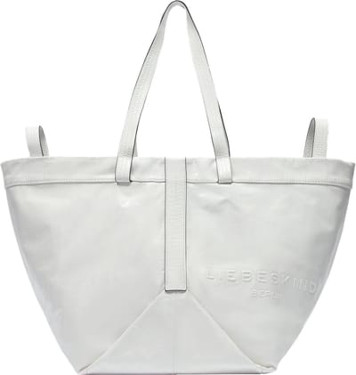 LIEBESKIND BERLIN Leren Elvira Paper Touch Crinkle Shopper Arctic Crème