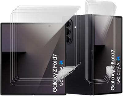 Screenprotector geschikt voor Samsung Galaxy Z Fold 7 - 4x Volledig Dekkend Premium PET Screen Protector