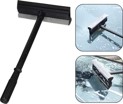 PD® Professionele Raamwisser met Spons - XXL - Wisser 20CM - Zwarte Steel van 41 cm - Perfect voor Auto en Huis - Raamwisser - Raamwasser - Raamtrekker - Raamwisser Auto