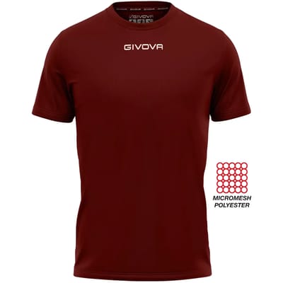Sportshirt Givova One Microforata Burgundy - XXL