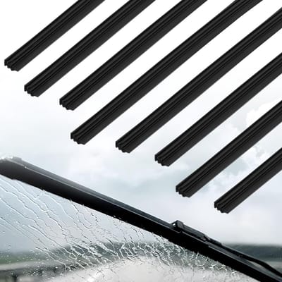 SnelShoppen - 800 mm Ruitenwisser Rubber, Zwart Natuurrubber, Universele Vervanging, Weerbestendig, Duurzaam, Voor Auto, Bus, Vrachtwagen