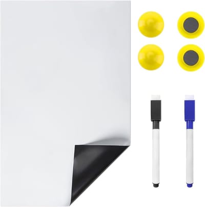 Magneetbord - Wit - A5 - Herbruikbaar Magnetisch Whiteboard - Voor Notities en Afspraken