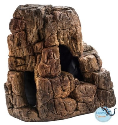 Ceramicnature Rock Sh-28 - Aquarium - Ornament - 30x17x32 cm Bruin