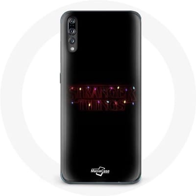 Coque pour Huawei P20 Stranger Things Affiche Logo Joyeux noël