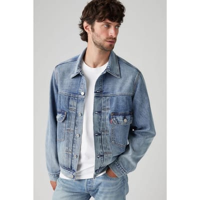Levi's Type 2 Trucker Blue Sky Jacket Taglia: L | Giacche di jeans Outlet | Uomo | Blu